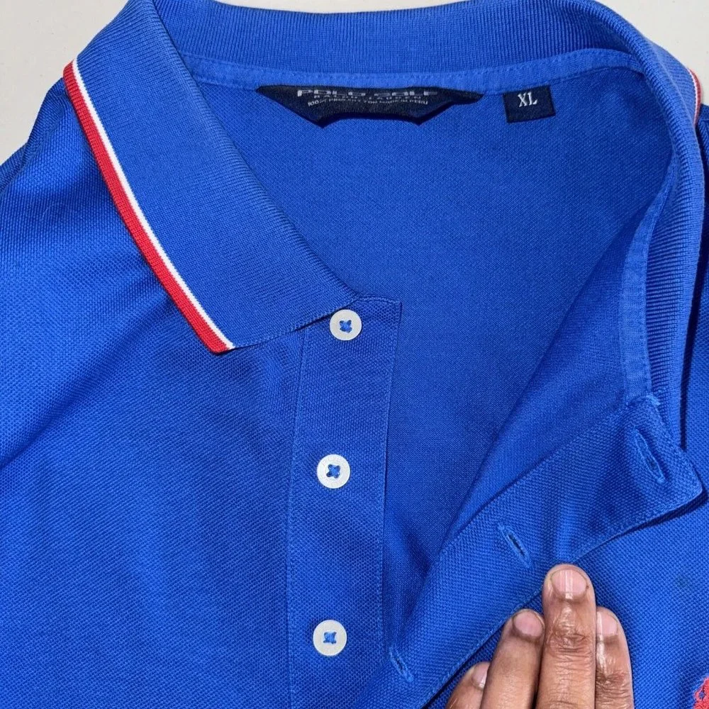 Polo Golf‎ Ralph Lauren Polo Mens XL 100% Pima Cotton Short Sleeve